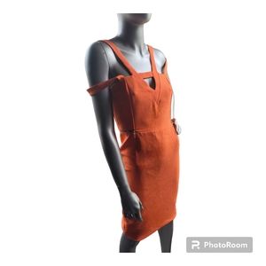 Orange River Island Cutout Pencil Dress